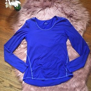 Athleta Royal Blue Chi Long-sleeve Tank
